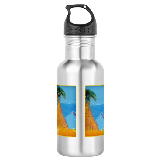 Camel Art van kinderen Waterfles (Achterkant)