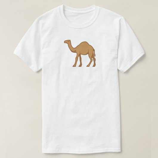 Camel at Heart Emoji Logo Aanpasbare Camel Lover T-shirt (Design voorkant)