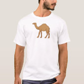 Camel at Heart Emoji Logo Aanpasbare Camel Lover T-shirt (Voorkant)