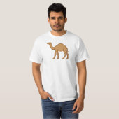 Camel at Heart Emoji Logo Aanpasbare Camel Lover T-shirt (Voorkant volledig)