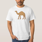 Camel at Heart Emoji Logo Aanpasbare Camel Lover T-shirt (Voorkant)