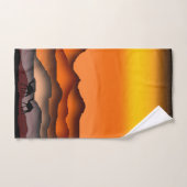 Camel badhanddoek set zonsondergang woestijn bad handdoek (Handdoek)