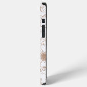 Camel | Boho Floral Pattern - Gepersonaliseerd iPhone Hoesje (Linkerkant)