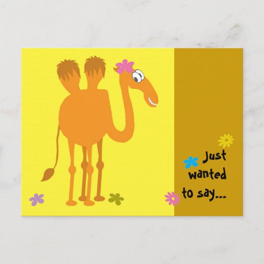 Camel Briefkaart (Voorkant)