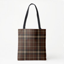 Camel Brown Black Tartan Pset