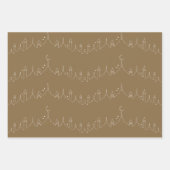 Camel Brown Eid Mubarak Masjid Patroon Ontwerp Inpakpapier Vel (Voorkant 3)