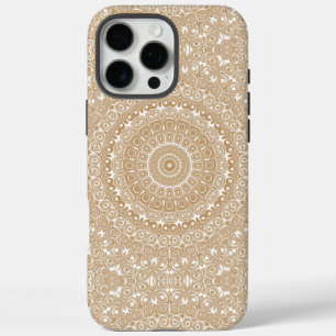Camel Brown Mandala Patroon Ontwerp iPhone 16 Pro Max Hoesje