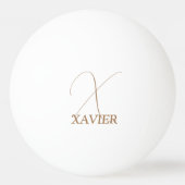 Camel Brown Monogrammed Ping Ball (Achterkant)