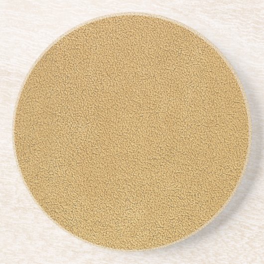 Camel Brown Ultrasuede look Zandsteen Onderzetter (Voorkant)