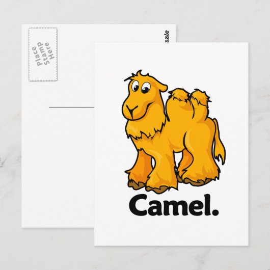 Camel Camel. Briefkaart (Voorkant / Achterkant)