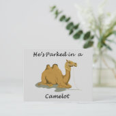 Camel Camelot Humor Briefkaart (Staand voorkant)