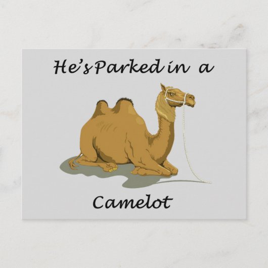 Camel Camelot Humor Briefkaart (Voorkant)