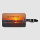 Camel Caravan Bagagelabel met Visitekaartje Slot (Voorkant (horizontaal))