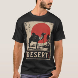Camel Caravan Desert Journey Adventure Design T-shirt