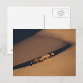 Camel caravan op de woestijn, Dunhuang, Gansu Briefkaart (Voorkant / Achterkant)