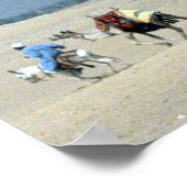 Camel caravan over de Sahara Poster (Hoek)