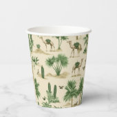 Camel Caravan Paper Cup Papieren Bekers (Achterkant)