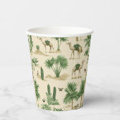 Camel Caravan Paper Cup Papieren Bekers (Voorkant)