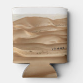 Camel caravan, Sahara zonsondergang, Marokko Blikjeskoeler (Achterkant)