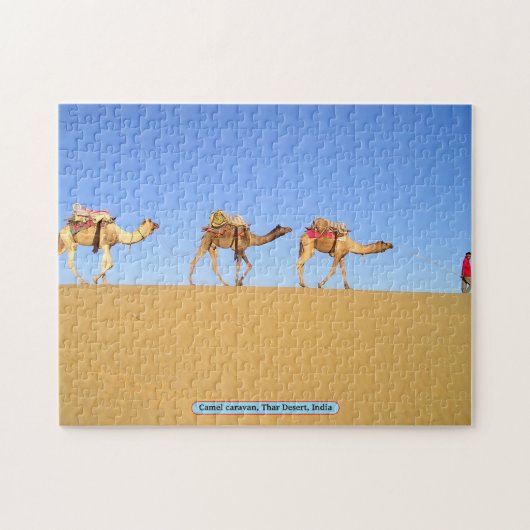 Camel caravan, Thar Desert, India Legpuzzel (Horizontaal)