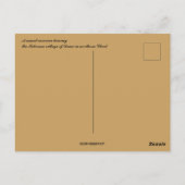 Camel Caravan verlaat het dorp Demi in Tsjaad Briefkaart (Achterkant)