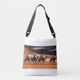 Camel Caravans in de woestijn, Canvas tas