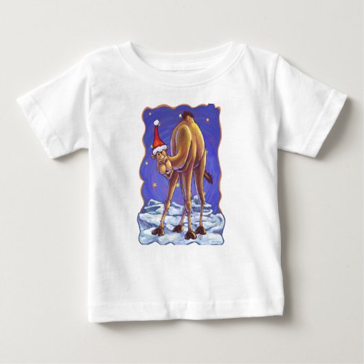 Camel Christmas Baby T-shirt (Voorkant)