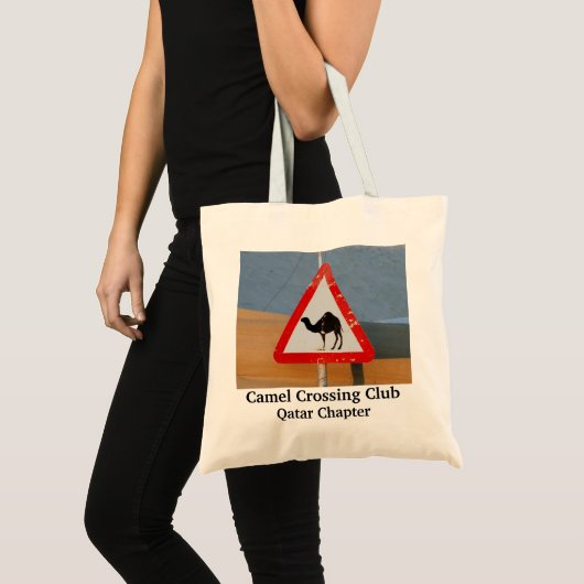 Camel Crossing Club Qatar-hoofdstuk Tote Bag (Voorkant (product))