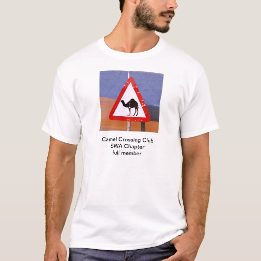 Camel Crossing Club SWA Hoofdstuk gewoon lid T-shirt (Voorkant)
