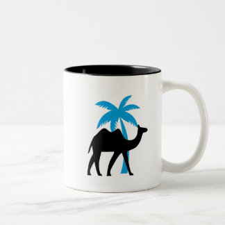 Camel Crossing Mug Tweekleurige Koffiemok