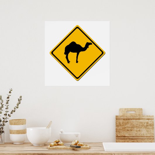 Camel Crossing Poster (Keuken)