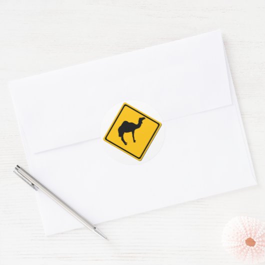 Camel Crossing Sticker (Envelop)