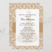 Camel Damask Vrijgezellenfeest Kaart (Voorkant / Achterkant)