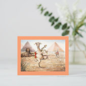 Camel Dance Postcard Briefkaart (Staand voorkant)