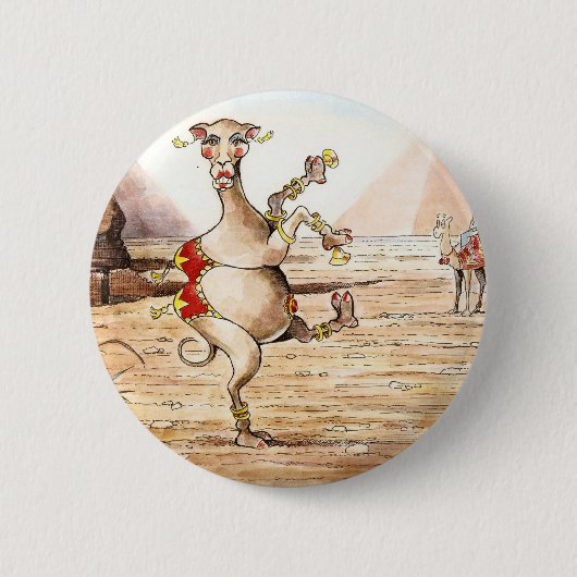 Camel Dance Ronde Button 5,7 Cm (Voorkant)