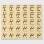 Camel Desert Animal Funny Cadeaupapier (Vlak)