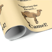 Camel Desert Animal Funny Cadeaupapier (Rol Hoek)