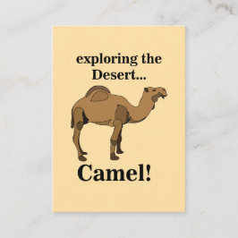 Camel Desert Animal Funny Visitekaartje