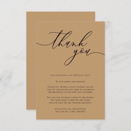 Camel Desert Fallow Calligraphic Foto Hartelijk da Informatiekaartje (Voorkant / Achterkant)