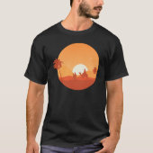 Camel Desert Sunset Oasis Morocco T-shirt (Voorkant)