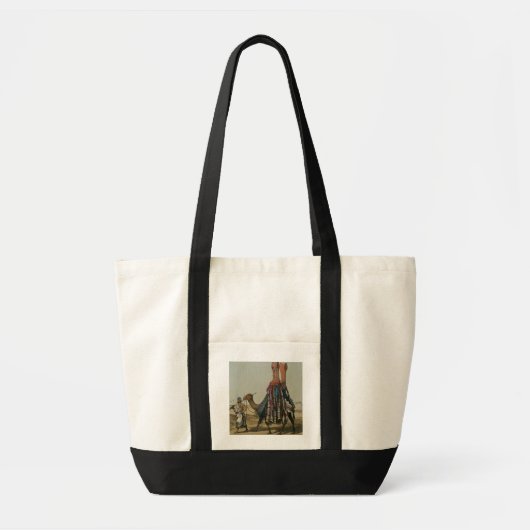 Camel die een Bride naar haar man stuurt, gegravee Tote Bag (Voorkant)