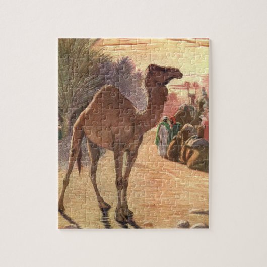 Camel door Louis Sargent, wilde dieren Legpuzzel (Verticaal)