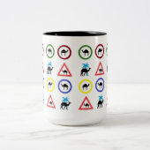 Camel Dromedary Coffee Mug Tweekleurige Koffiemok (Center)
