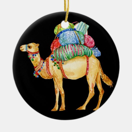 Camel Dromedary Keramisch Ornament (Voorkant)