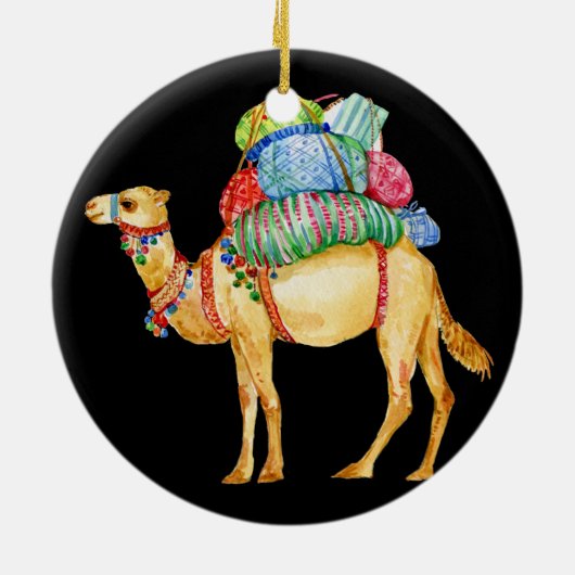 Camel Dromedary Keramisch Ornament (Achterkant)