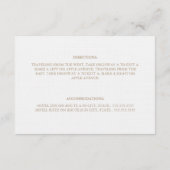 Camel Eat, Drink & getrouwd | Behuizing Informatiekaartje (Achterkant)