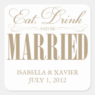 Camel Eat, Drink & getrouwd   STICKERS