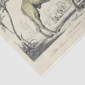 Camel Ephemera Decoupage Franse script Tissuepapier (Detail)