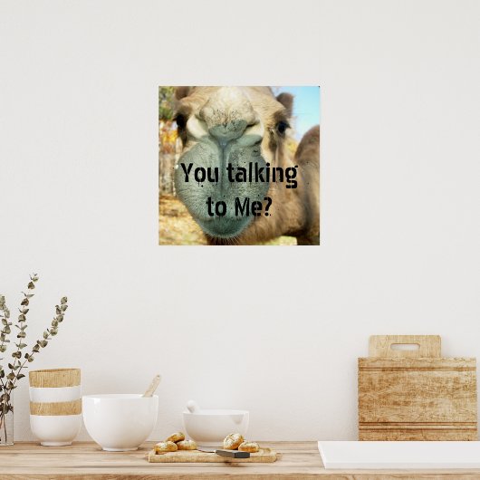 Camel Face, praat je tegen me? Poster (Keuken)
