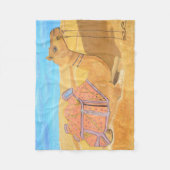 Camel Fleece Deken (Voorkant)